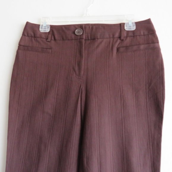 New Women’s Dalia Collection Brown Petite Straight Leg Pants size 10P - Picture 3 of 15